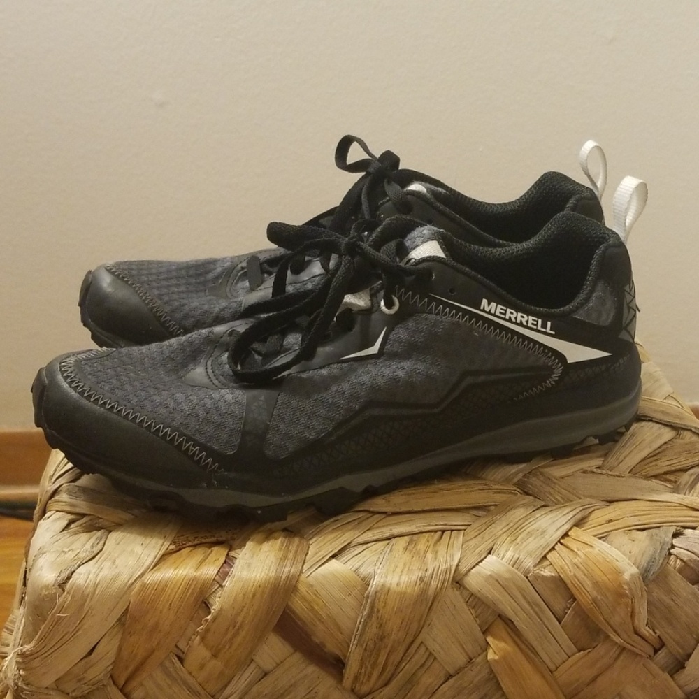 Black merrell sneakers